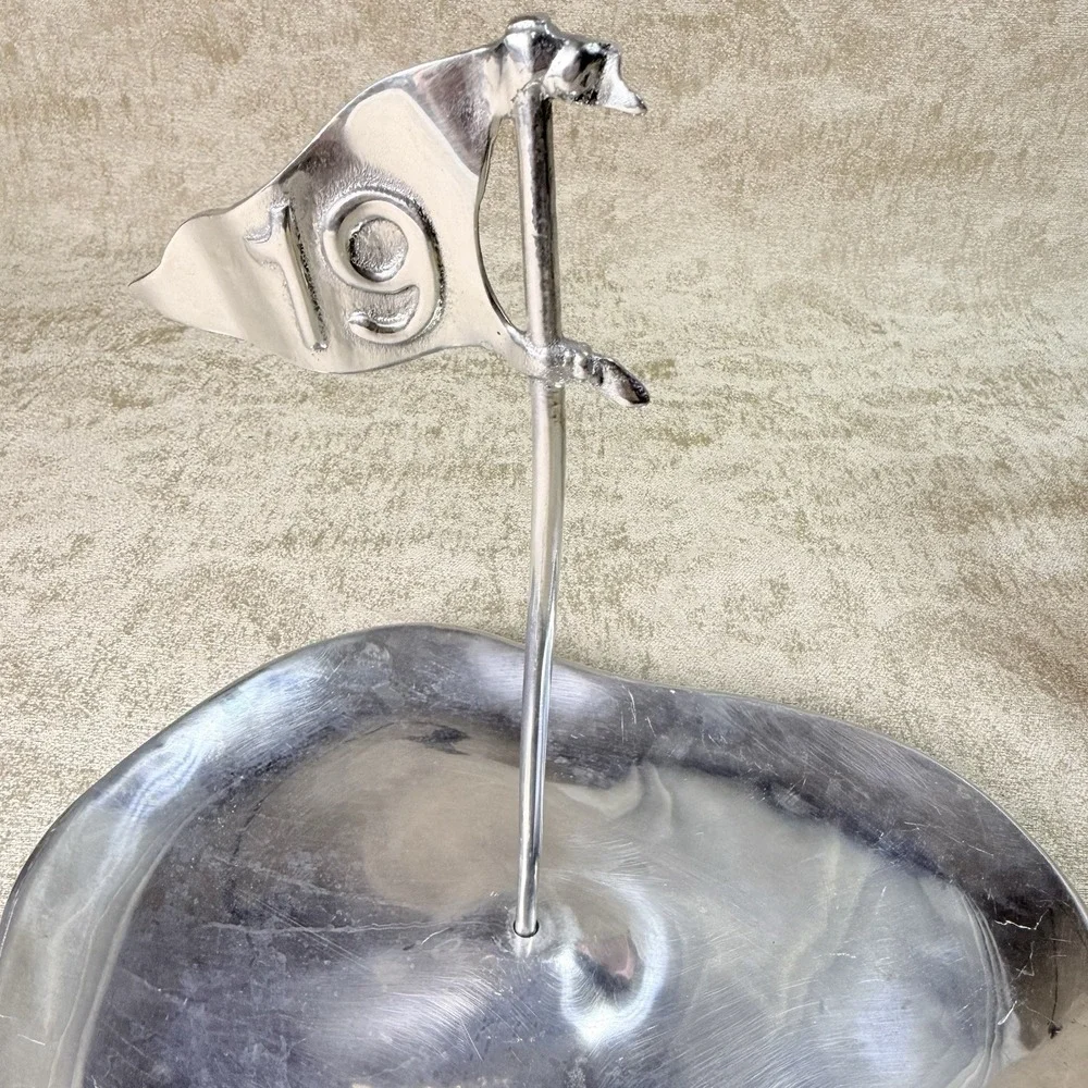 Mariposa 19th Hole Plate Silver Serving Vintage